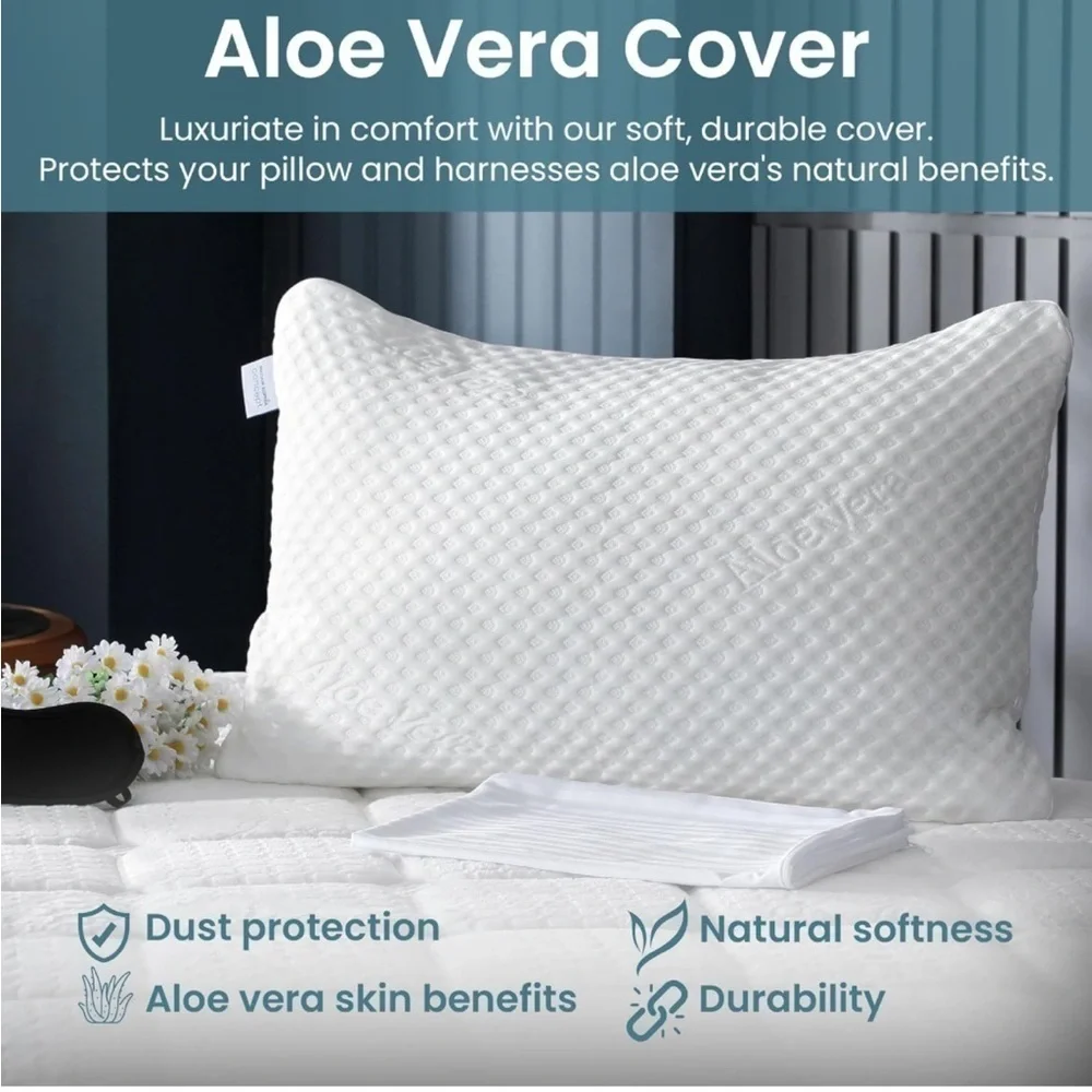 Brand New Shredded Memory Foam Pillow Adjustable Queen Hypersoft Microgel Fiber